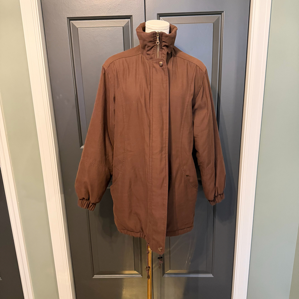 Bromley Sport Women’s Winter Coat Brown Thermolite Insulated Size Small